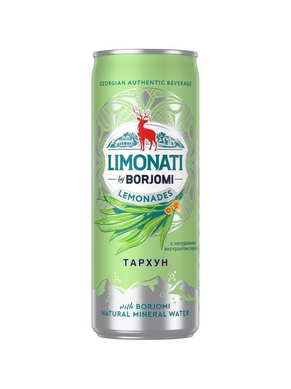 Напиток Боржоми газированный Тархун ж/б, 0.33 л