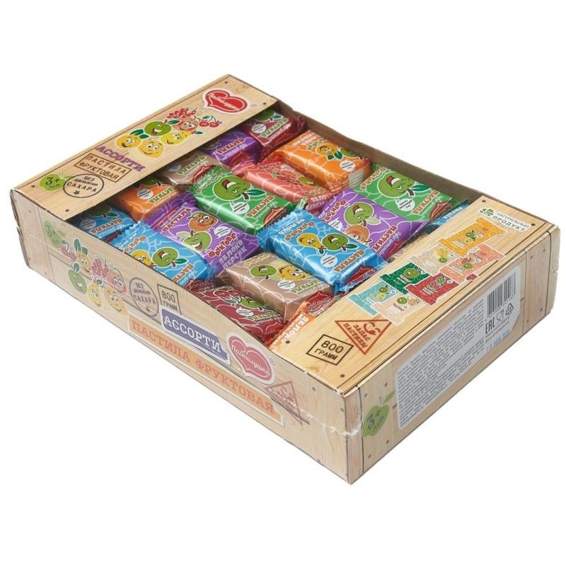 Пастила фруктовая Пастилушка натуральная Ассорти 800г