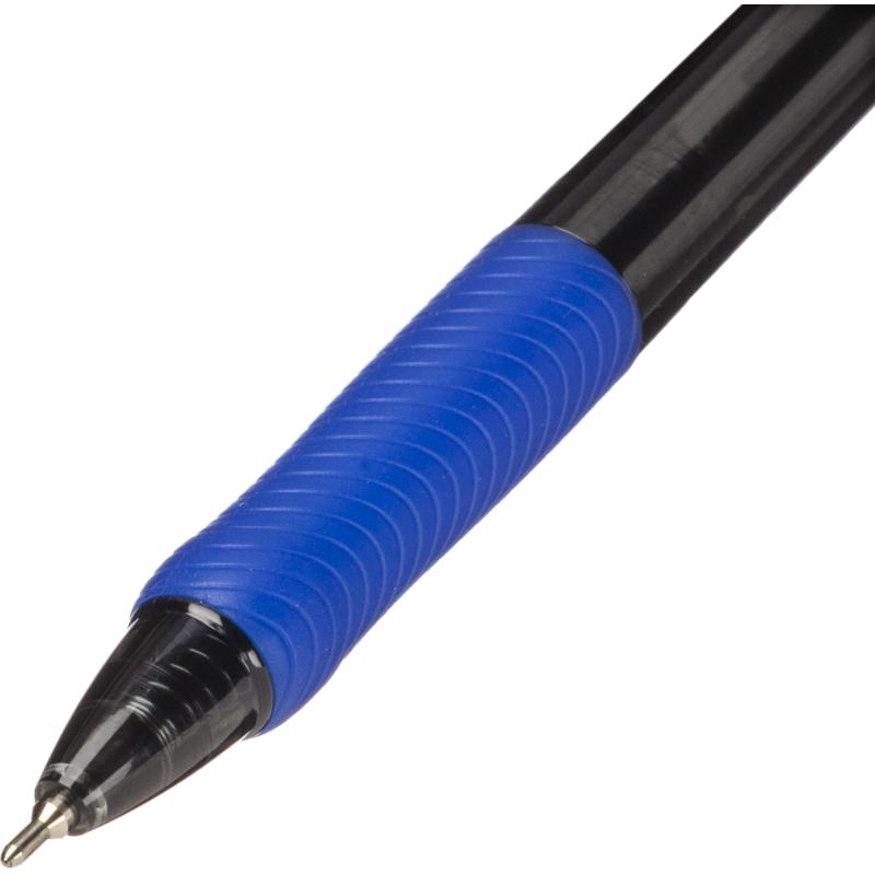 Ручка шариковая автоматтическая M&G E1, д.ш. 0,7 мм, синяя, масл., манж