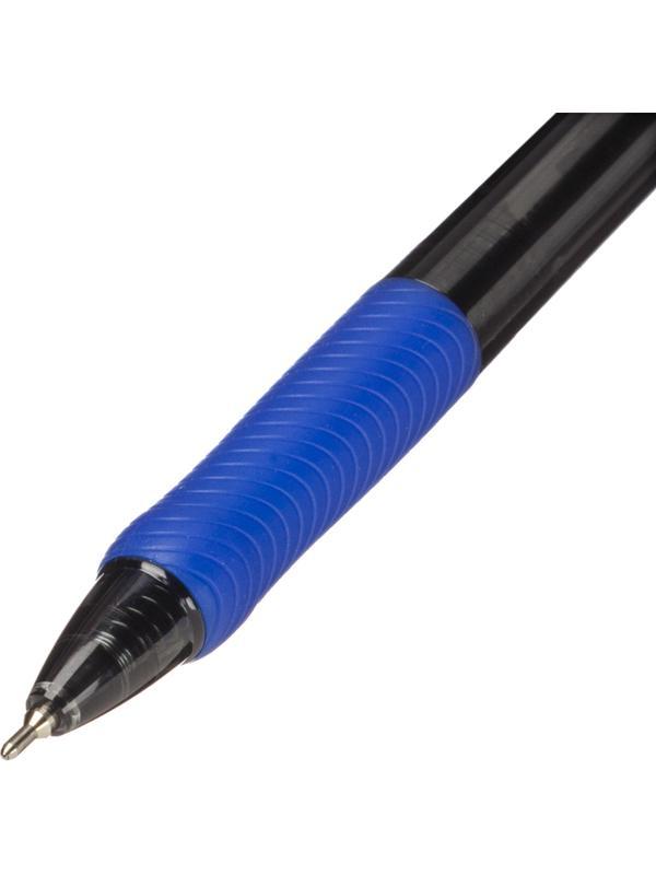 Ручка шариковая автоматтическая M&G E1, д.ш. 0,7 мм, синяя, масл., манж