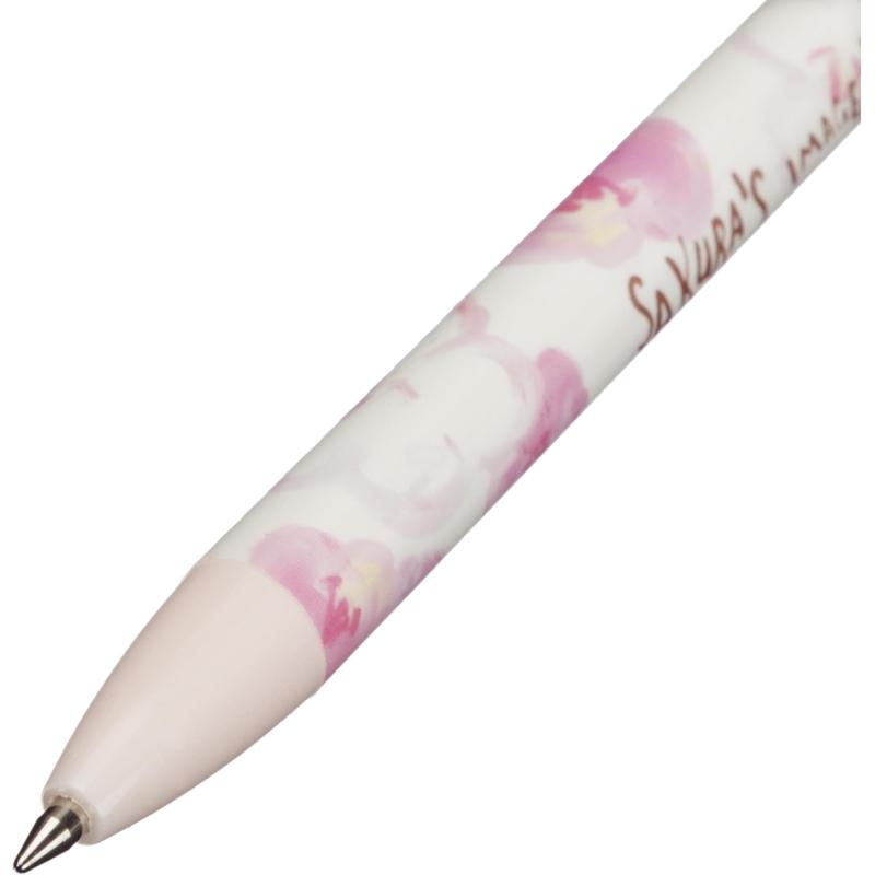 Ручка шариковая автоматическая M&G Sakura Time, д.ш.0,5мм,син,масл, ассорт