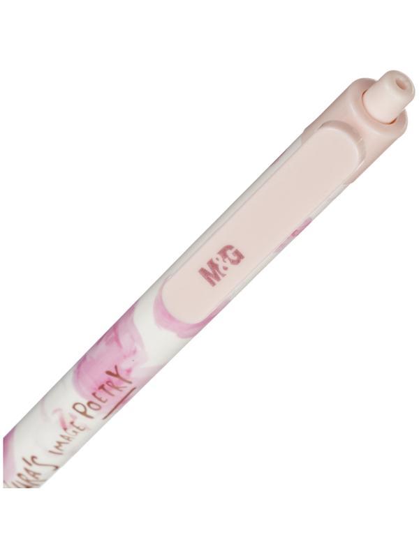 Ручка шариковая автоматическая M&G Sakura Time, д.ш.0,5мм,син,масл, ассорт
