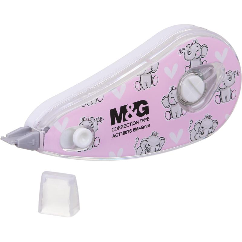 Корректирующая лента M&G Animal Planet, 5 мм x6 м, ассорти