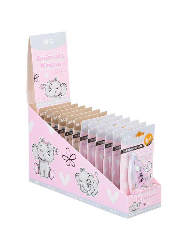 Корректирующая лента M&G Animal Planet, 5 мм x6 м, ассорти