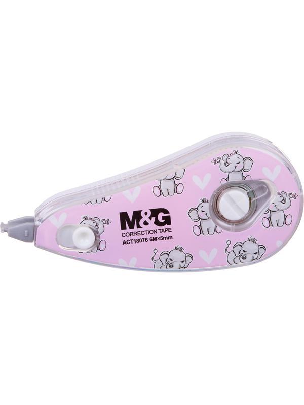 Корректирующая лента M&G Animal Planet, 5 мм x6 м, ассорти