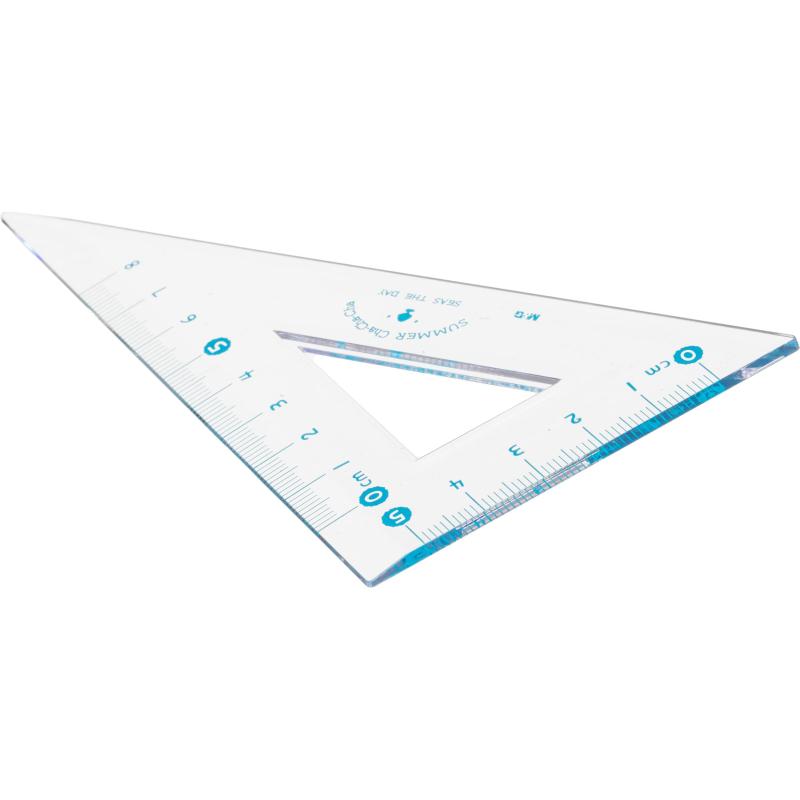 Набор чертежный M&G Summer Cha Cha (лин, транс, 2 треуг), в ПВХ конверте