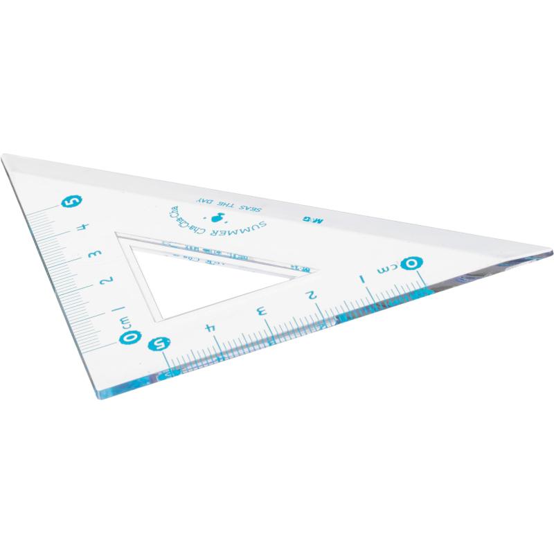 Набор чертежный M&G Summer Cha Cha (лин, транс, 2 треуг), в ПВХ конверте