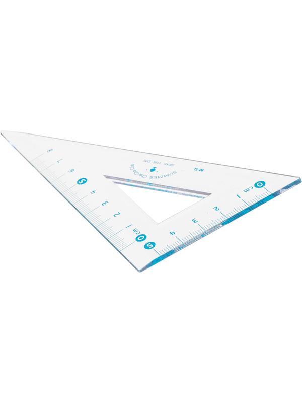 Набор чертежный M&G Summer Cha Cha (лин, транс, 2 треуг), в ПВХ конверте