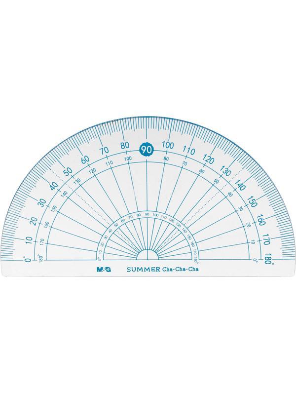 Набор чертежный M&G Summer Cha Cha (лин, транс, 2 треуг), в ПВХ конверте