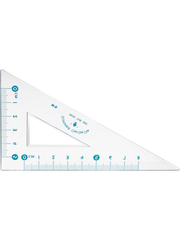 Набор чертежный M&G Summer Cha Cha (лин, транс, 2 треуг), в ПВХ конверте