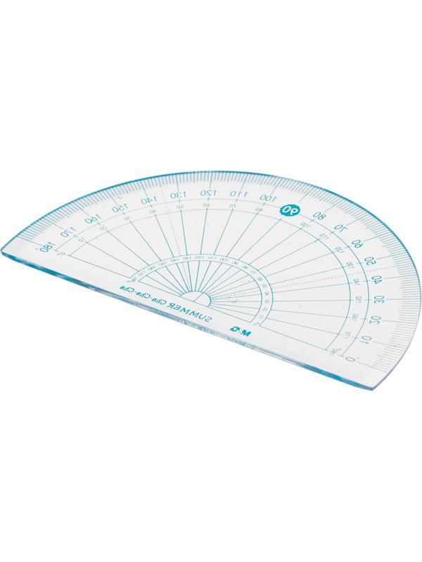 Набор чертежный M&G Summer Cha Cha (лин, транс, 2 треуг), в ПВХ конверте