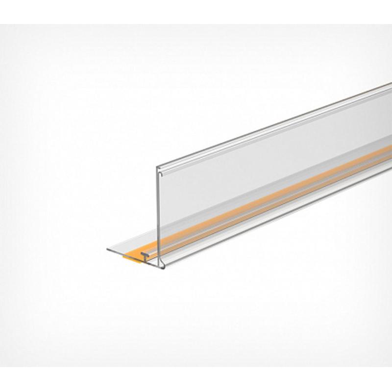 Ценникодержатель полоч. самокл.Т-проф.,ME 39x1000мм, прозрач., 50шт/уп