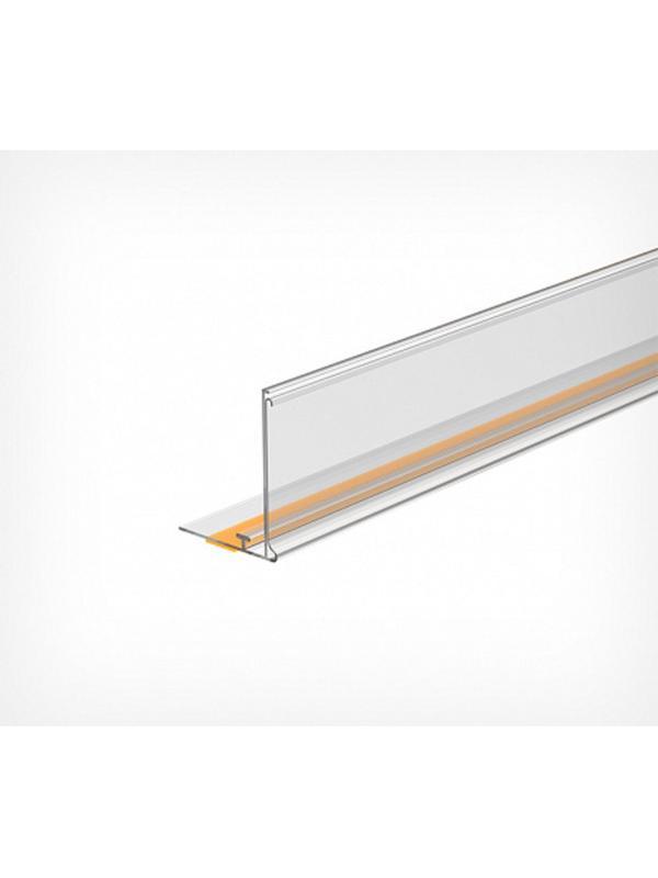 Ценникодержатель полоч. самокл.Т-проф.,ME 39x1000мм, прозрач., 50шт/уп
