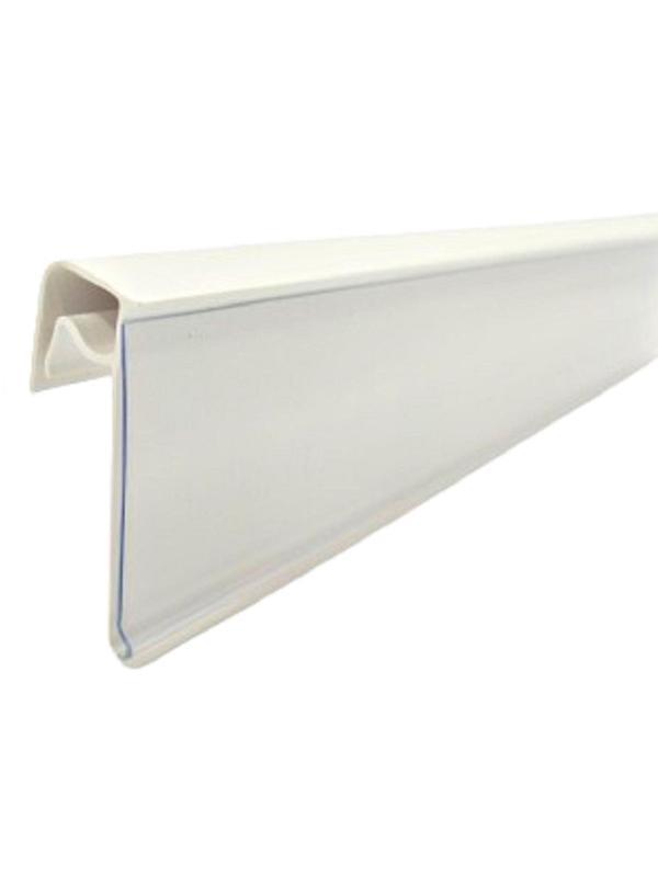 Ценникодержатель на корзин.из металл.прут. KE 39x1250мм., прозрач. 80шт/уп