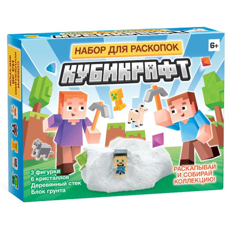 Игра развивающая раскопки Кубикрафт 9 эл., 005545