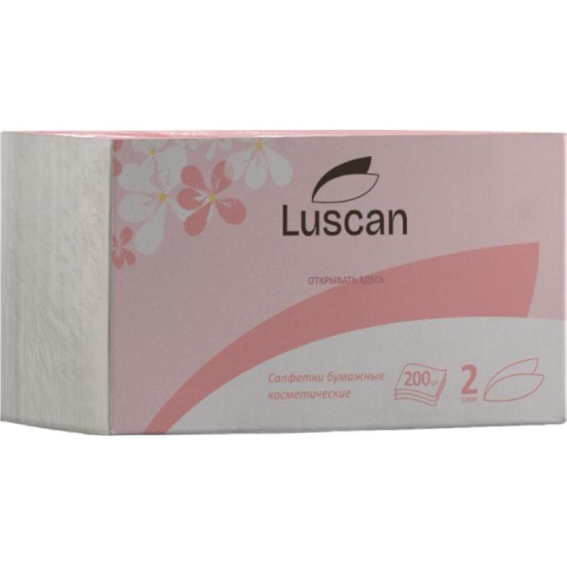 Салфетки косметические в пленке LUSCAN 2сл. 200 листов