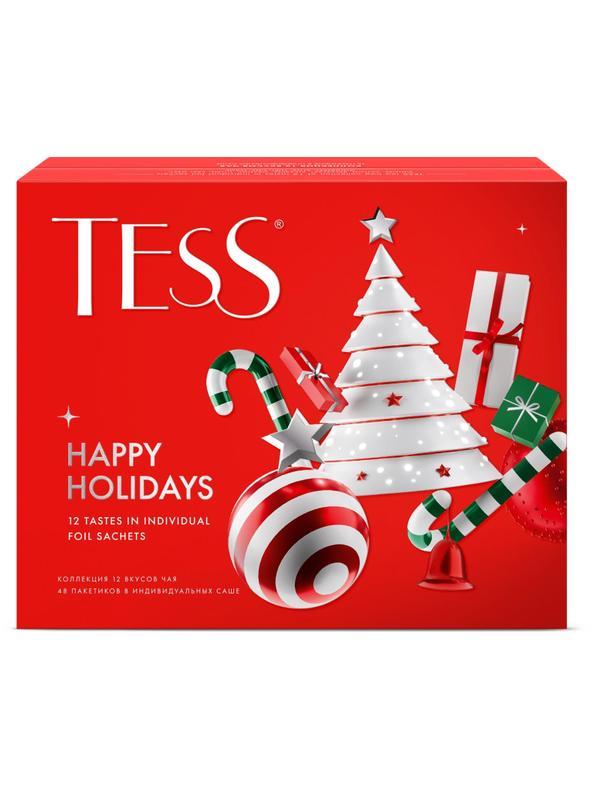 Чай Tess Happy Holidays эксклюзивная коллекция ассорти, 48 пак (1499-10)