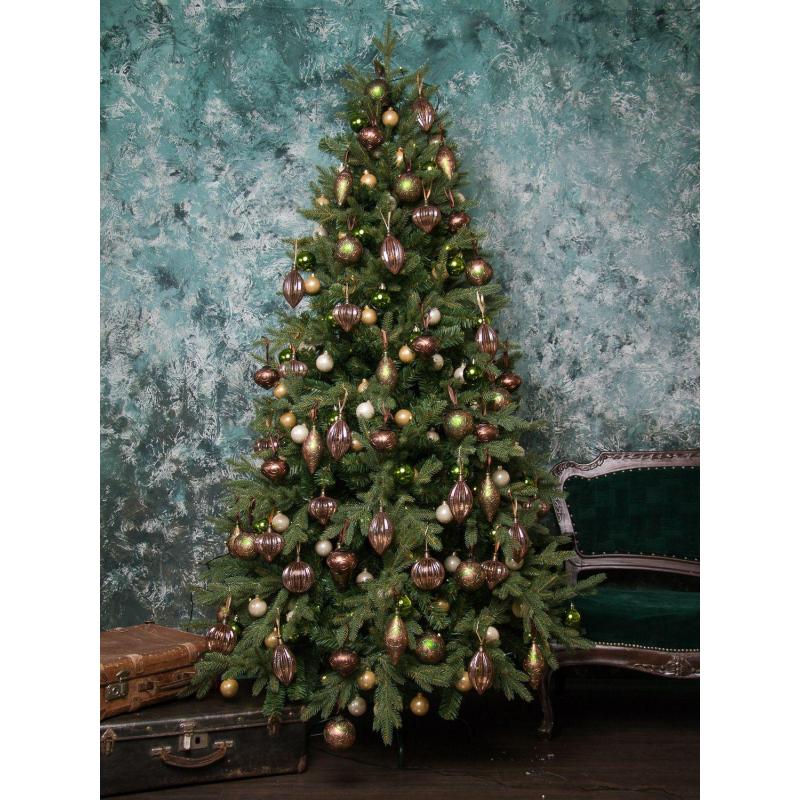 Елка искусственная Валерио Премиум 1,8 м литая резина/ПВХ, зеленая 300-470