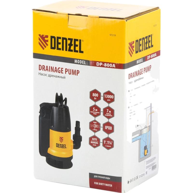 Насос дренажный DP800A Denzel 97219