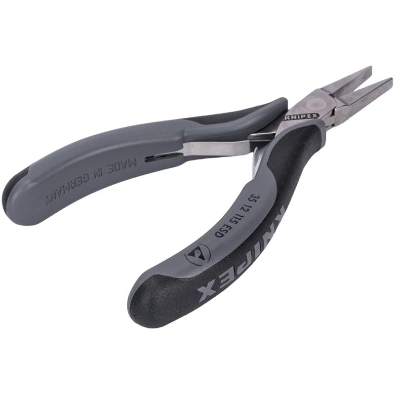 Плоскогубцы захватные для элект, ESD,плоские широкие губки, 115мм 3512115