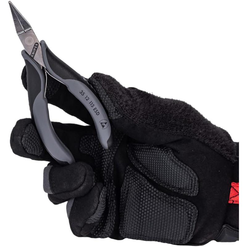 Плоскогубцы захватные для элект, ESD,плоские широкие губки, 115мм 3512115