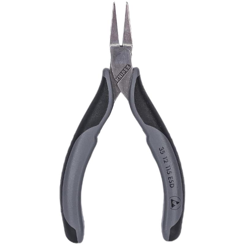 Плоскогубцы захватные для элект, ESD,плоские широкие губки, 115мм 3512115