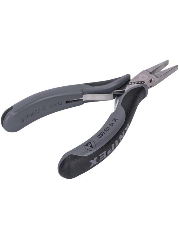 Плоскогубцы захватные для элект, ESD,плоские широкие губки, 115мм 3512115