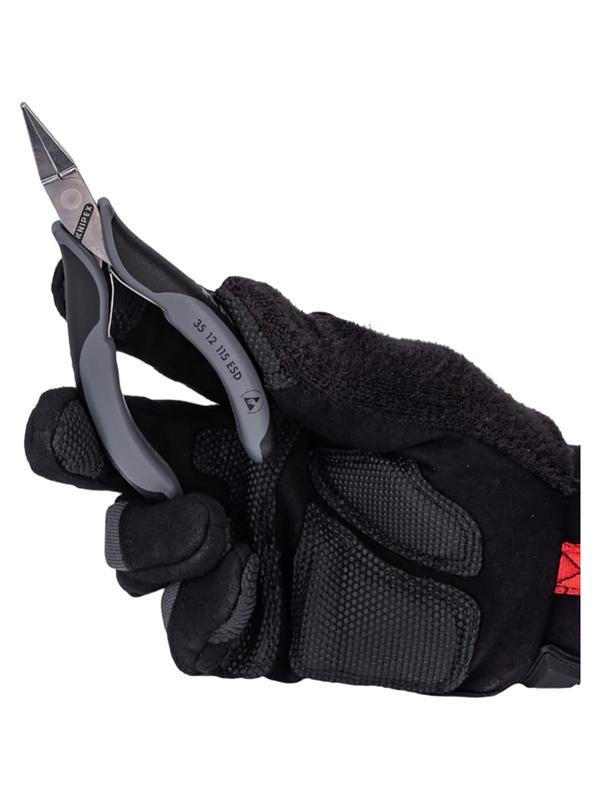 Плоскогубцы захватные для элект, ESD,плоские широкие губки, 115мм 3512115