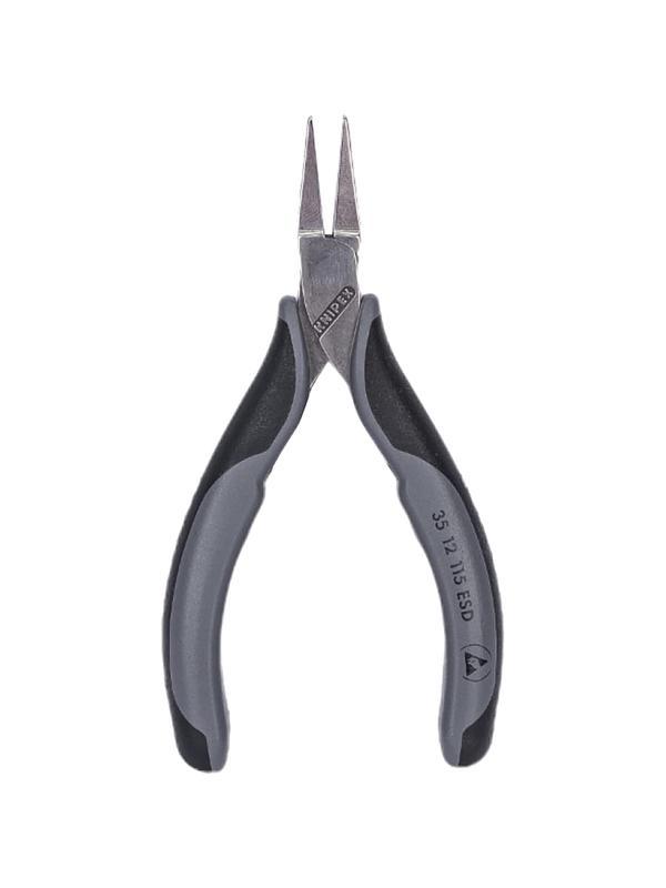 Плоскогубцы захватные для элект, ESD,плоские широкие губки, 115мм 3512115