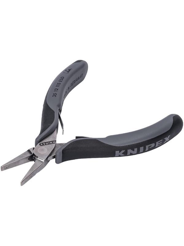 Плоскогубцы захватные для элект, ESD,плоские широкие губки, 115мм 3512115