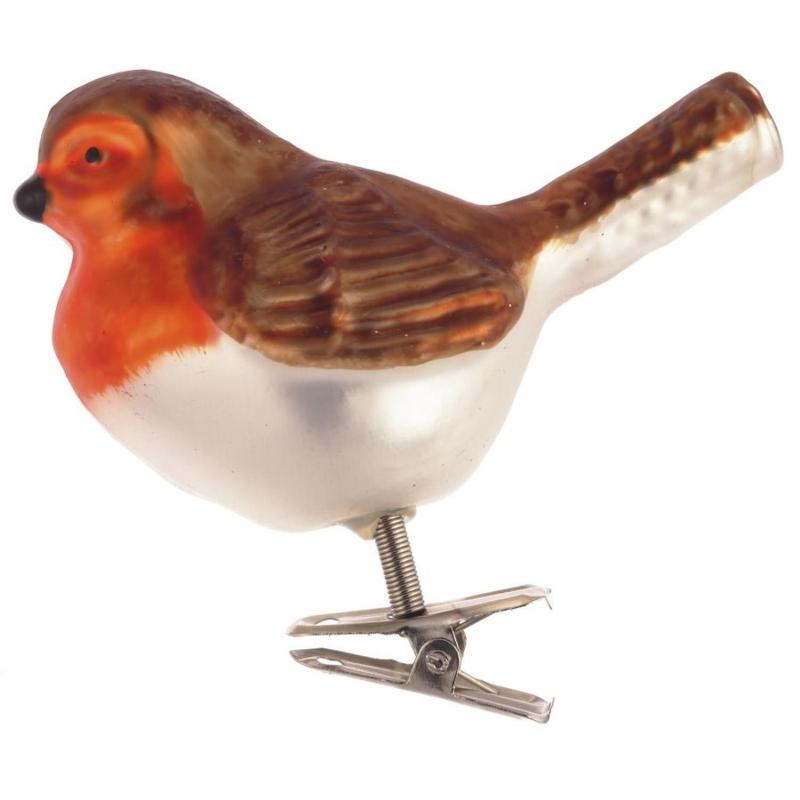 Игрушка НГ на прищепке Птичка L8 W5 H8см,4в.,719816