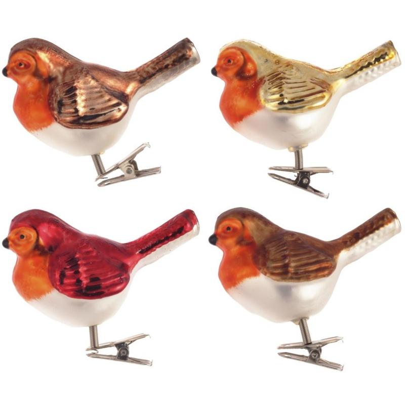 Игрушка НГ на прищепке Птичка L8 W5 H8см,4в.,719816