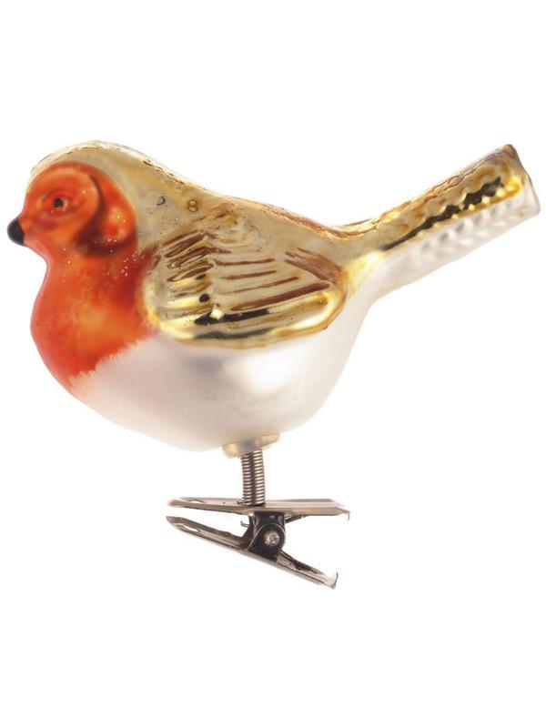 Игрушка НГ на прищепке Птичка L8 W5 H8см,4в.,719816