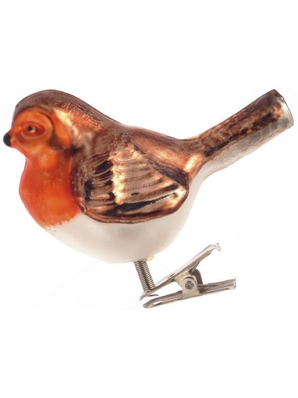 Игрушка НГ на прищепке Птичка L8 W5 H8см,4в.,719816