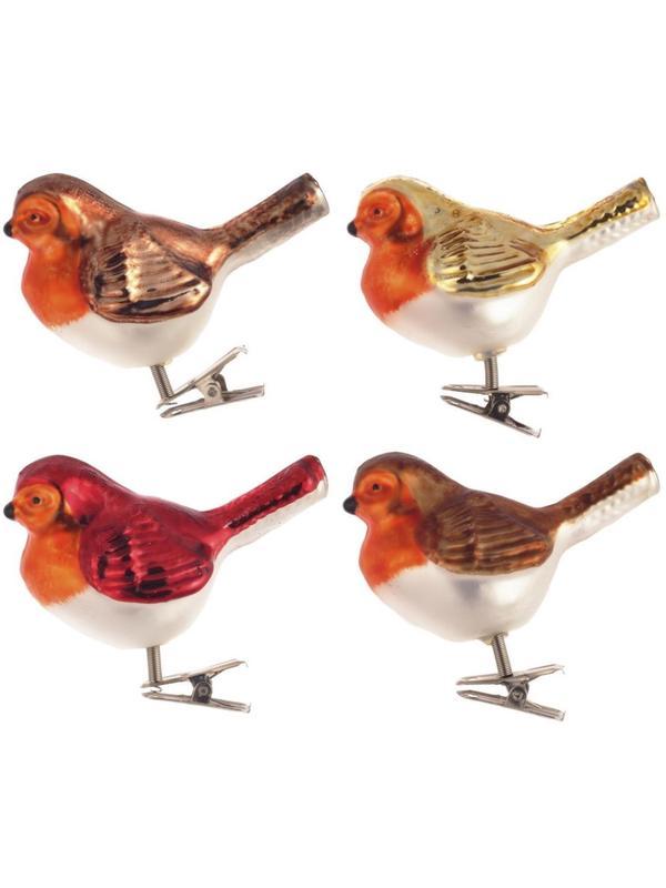 Игрушка НГ на прищепке Птичка L8 W5 H8см,4в.,719816