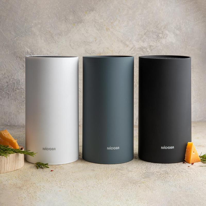 Подставка для ножей блок универсальный, черный, RAFA (724011)