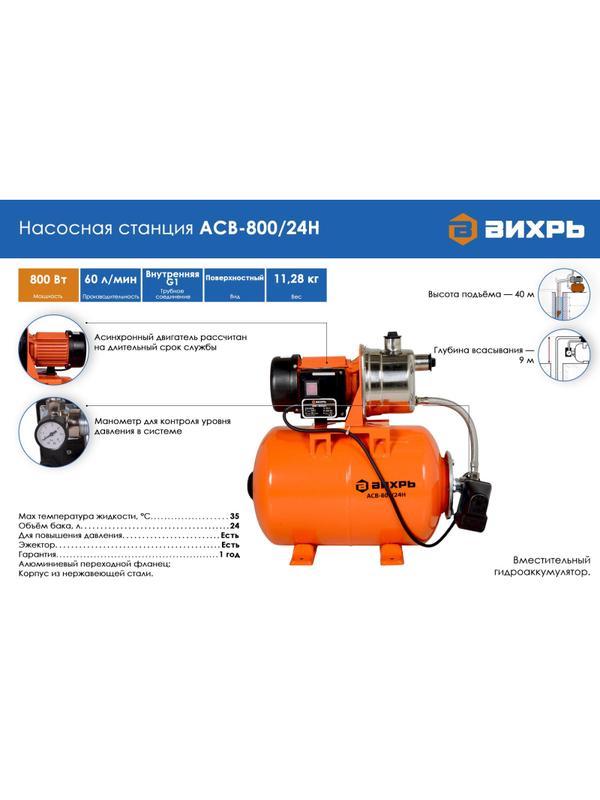 Насосная станция АСВ-800/24Н Вихрь 68/1/7