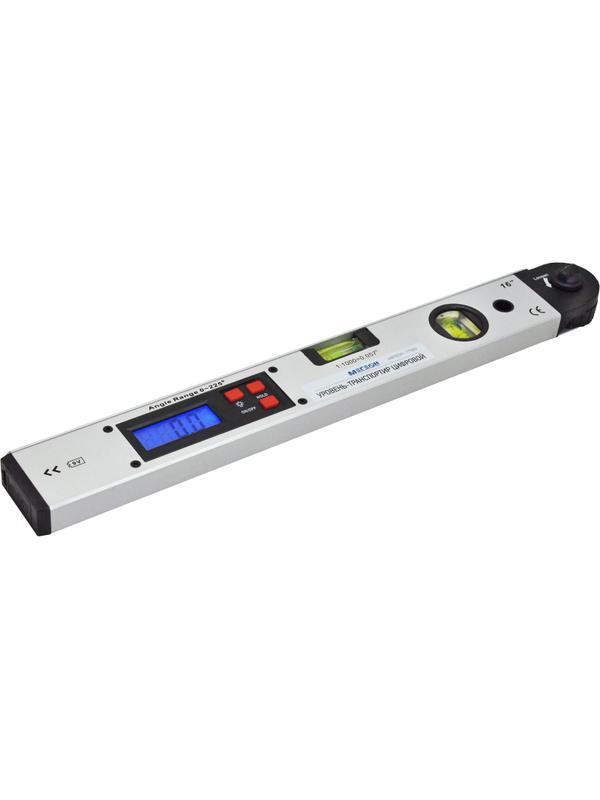 Угломер цифровой с пузырьковым уровнем МЕГЕОН 77225