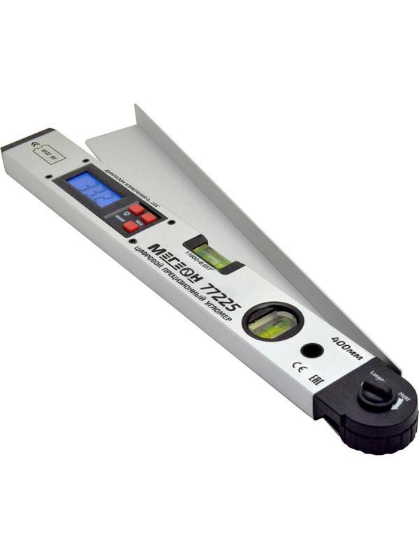 Угломер цифровой с пузырьковым уровнем МЕГЕОН 77225