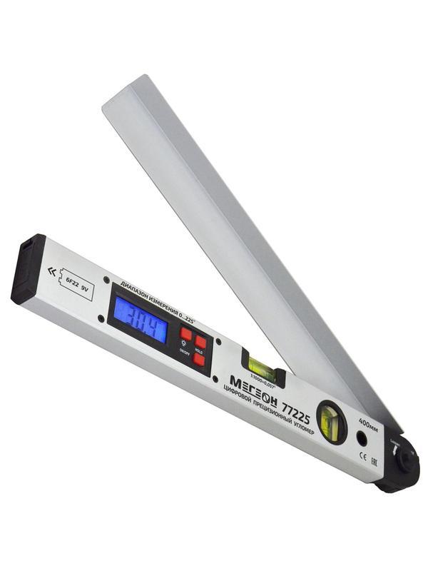 Угломер цифровой с пузырьковым уровнем МЕГЕОН 77225