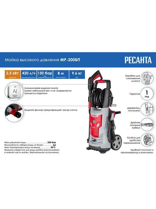 Мойка высокого давления Ресанта МР-200БП (70/8/23)