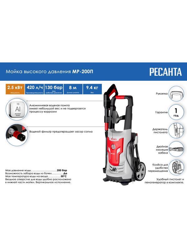 Мойка высокого давления Ресанта МР-200П (70/8/22)