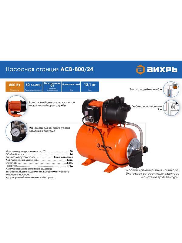 Насосная станция АСВ- 800/24 Вихрь 68/1/1