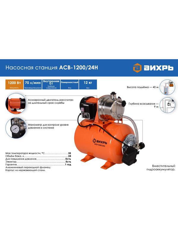 Насосная станция АСВ-1200/24Н Вихрь 68/1/6