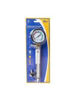 Манометр (компрессометр) 16 Атм. Для бензин., двиг. KRAFT KT 831014