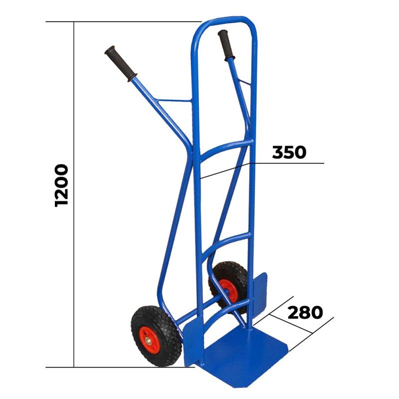 Тележка грузовая Стелла-техник КГ-3 пневмо 255 грузоподъемность 200кг