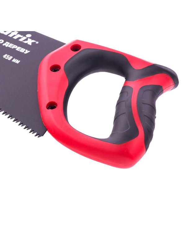 Ножовка по дереву MATRIX, 450 мм,7-8 TPI,зуб-3D,каленый зуб (23550)