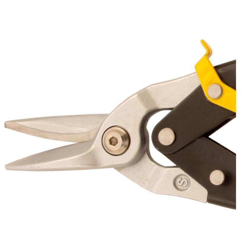 Ножницы по металлу DENZEL 270мм, прямой рез,CrMo (78370)