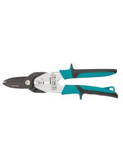 Ножницы по металлу GROSS PIRANHA усиленные,255 мм,прямой рез,СrMo (78347)