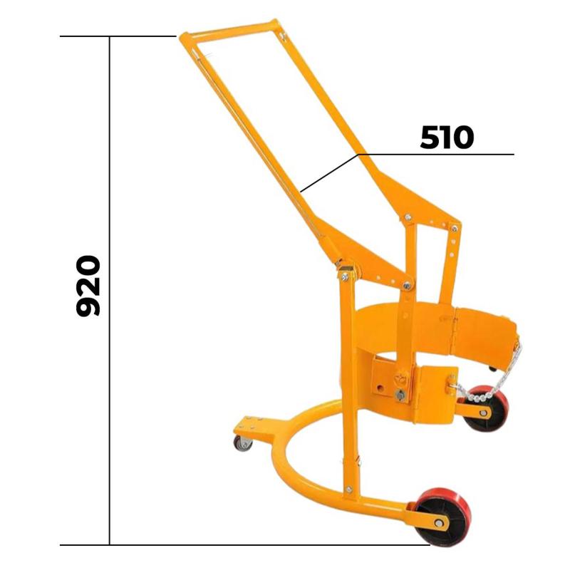 Тележка для бочек TOR HD-80A 1 бочка х 200 л (с колесами)